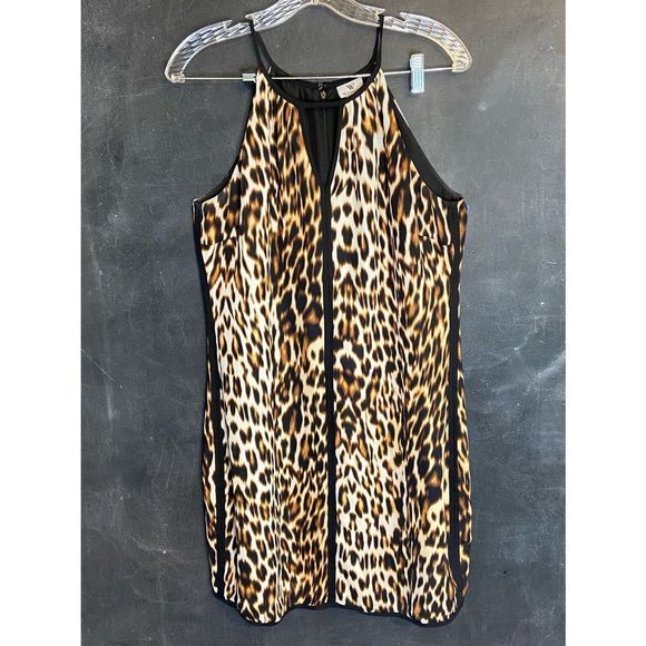 Worthington MIDI Leopard Print Dress size 10 - Picture 1 of 7